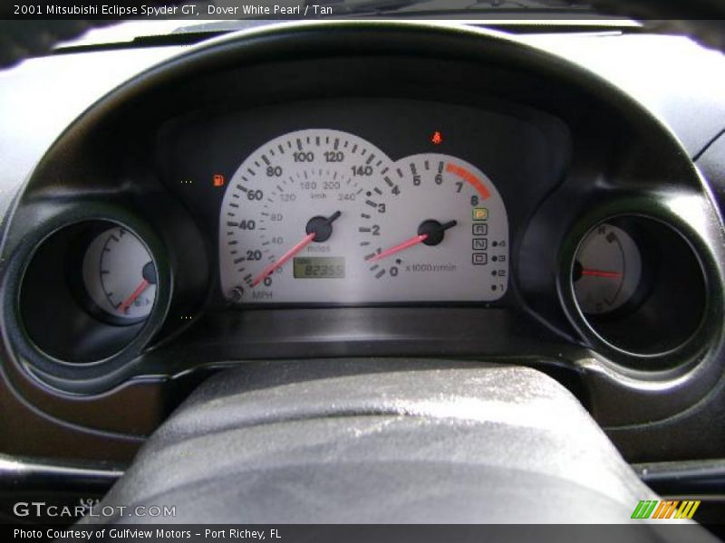 Dover White Pearl / Tan 2001 Mitsubishi Eclipse Spyder GT