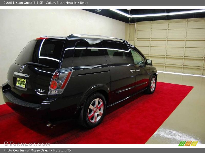 Galaxy Black Metallic / Beige 2008 Nissan Quest 3.5 SE