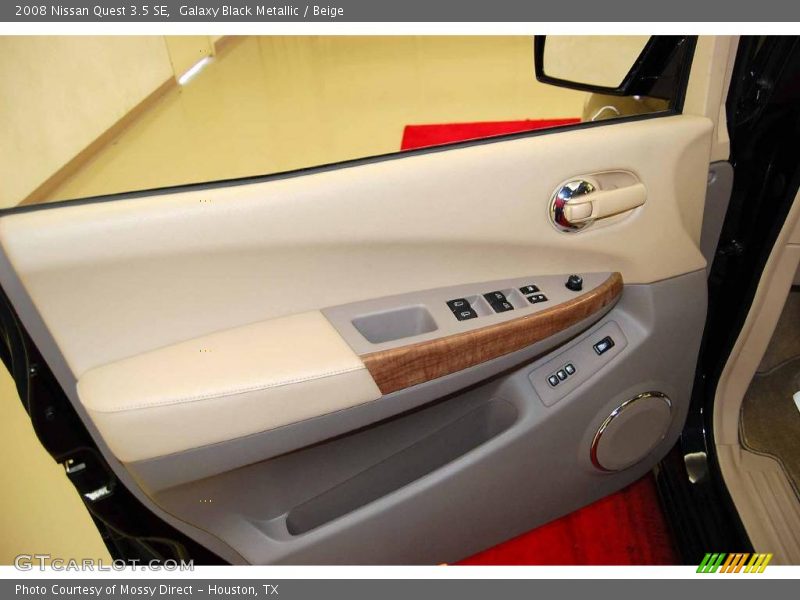 Galaxy Black Metallic / Beige 2008 Nissan Quest 3.5 SE