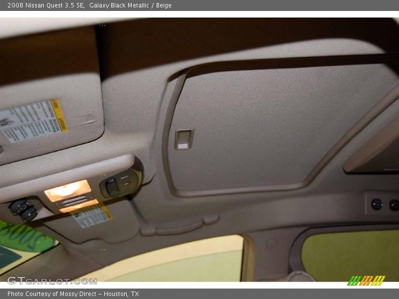 Galaxy Black Metallic / Beige 2008 Nissan Quest 3.5 SE
