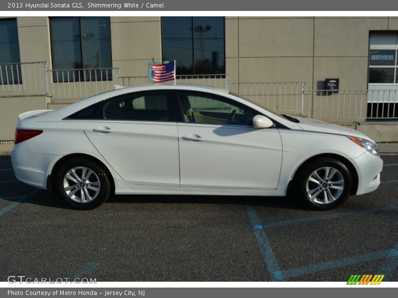Shimmering White / Camel 2013 Hyundai Sonata GLS