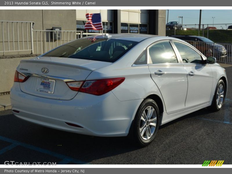 Shimmering White / Camel 2013 Hyundai Sonata GLS