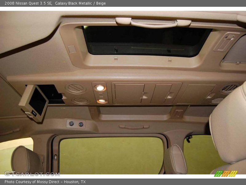 Galaxy Black Metallic / Beige 2008 Nissan Quest 3.5 SE