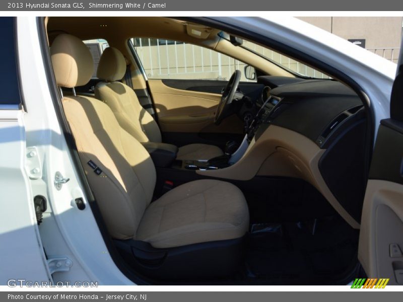 Shimmering White / Camel 2013 Hyundai Sonata GLS