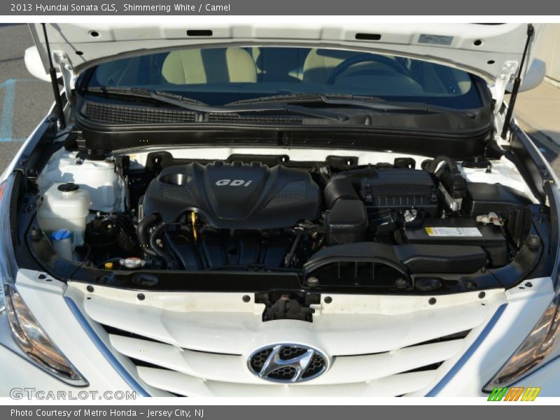 Shimmering White / Camel 2013 Hyundai Sonata GLS