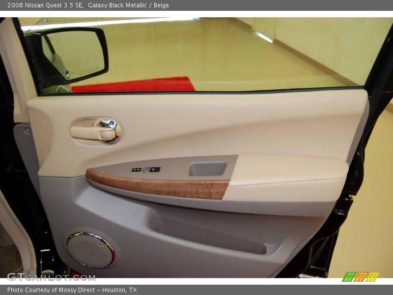 Galaxy Black Metallic / Beige 2008 Nissan Quest 3.5 SE
