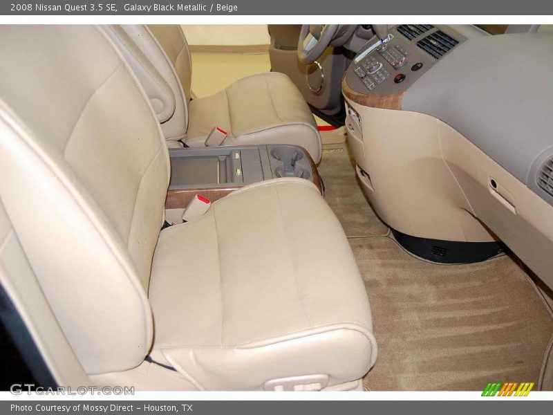 Galaxy Black Metallic / Beige 2008 Nissan Quest 3.5 SE