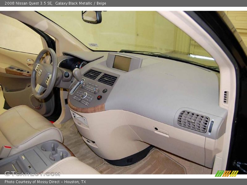 Galaxy Black Metallic / Beige 2008 Nissan Quest 3.5 SE