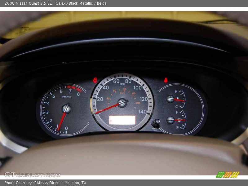 Galaxy Black Metallic / Beige 2008 Nissan Quest 3.5 SE