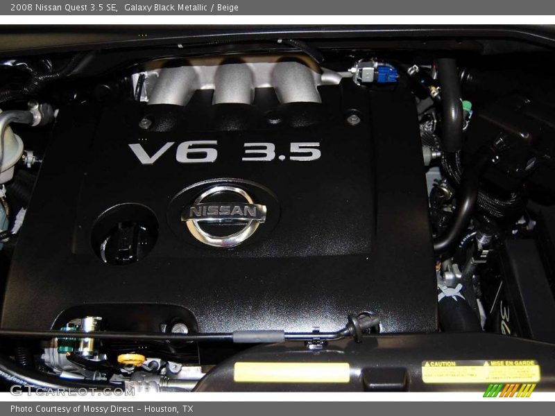 Galaxy Black Metallic / Beige 2008 Nissan Quest 3.5 SE