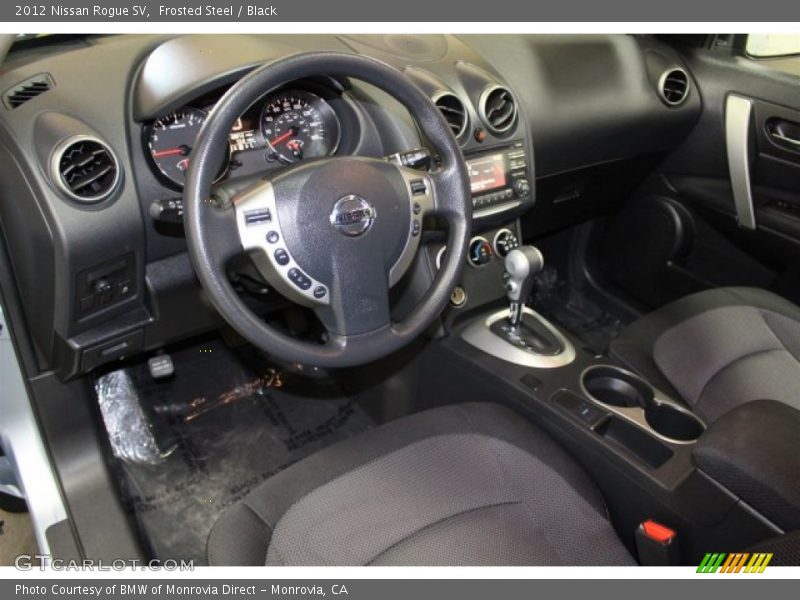 Frosted Steel / Black 2012 Nissan Rogue SV