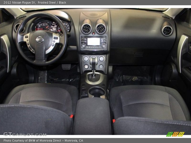 Frosted Steel / Black 2012 Nissan Rogue SV