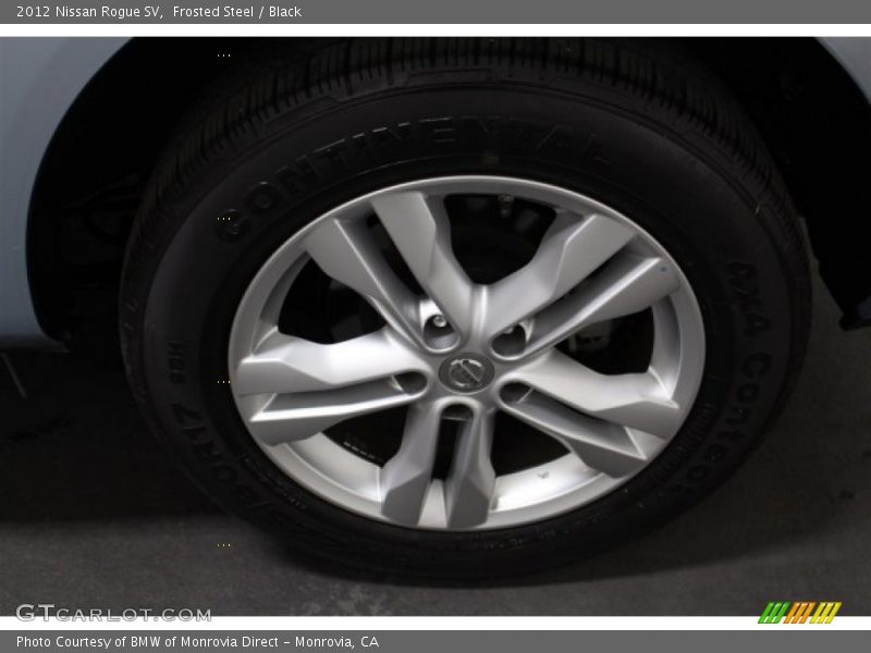 Frosted Steel / Black 2012 Nissan Rogue SV