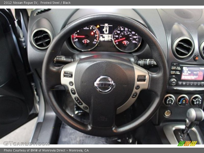 Frosted Steel / Black 2012 Nissan Rogue SV