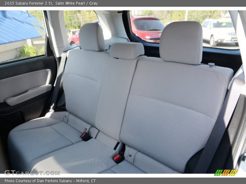 Satin White Pearl / Gray 2015 Subaru Forester 2.5i