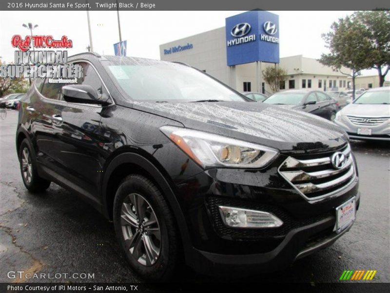 Twilight Black / Beige 2016 Hyundai Santa Fe Sport