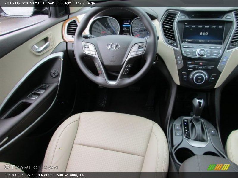 Twilight Black / Beige 2016 Hyundai Santa Fe Sport