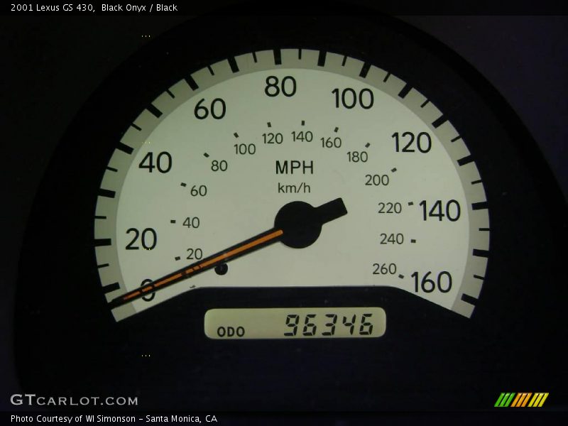 Black Onyx / Black 2001 Lexus GS 430