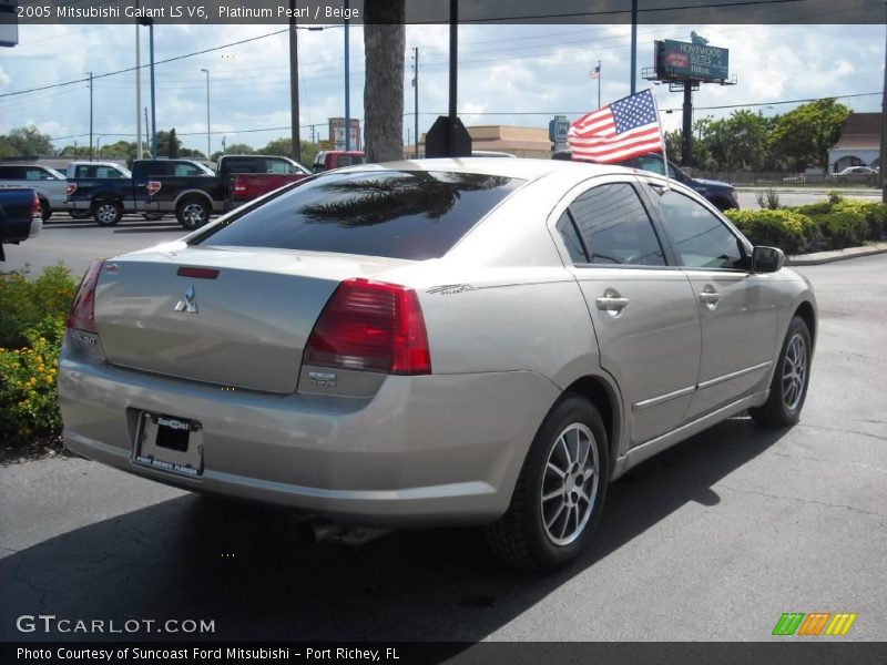 Platinum Pearl / Beige 2005 Mitsubishi Galant LS V6