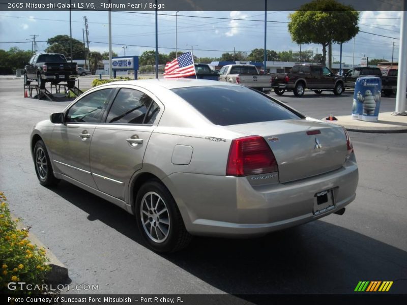 Platinum Pearl / Beige 2005 Mitsubishi Galant LS V6
