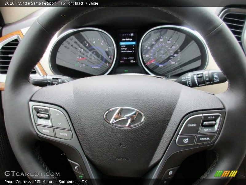 Twilight Black / Beige 2016 Hyundai Santa Fe Sport