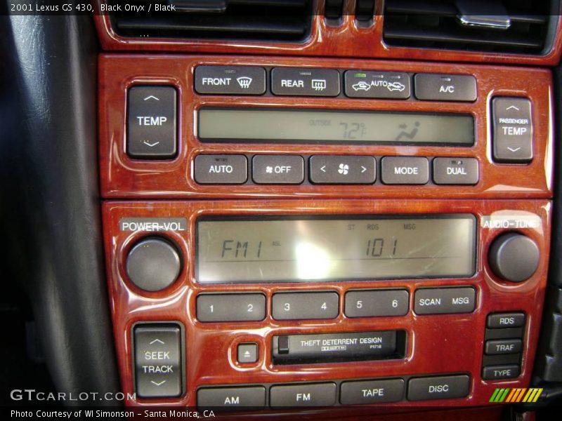 Black Onyx / Black 2001 Lexus GS 430