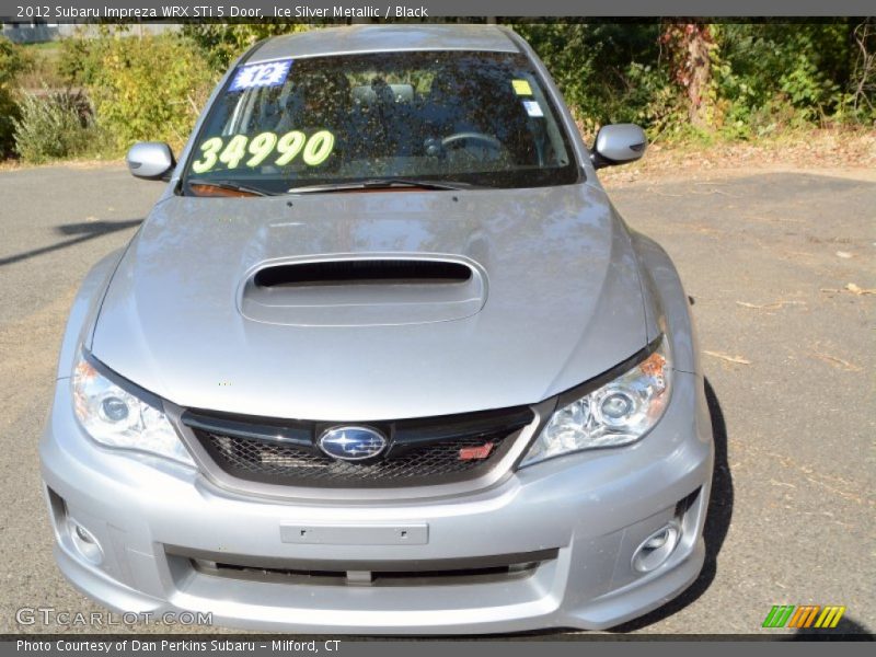 Ice Silver Metallic / Black 2012 Subaru Impreza WRX STi 5 Door