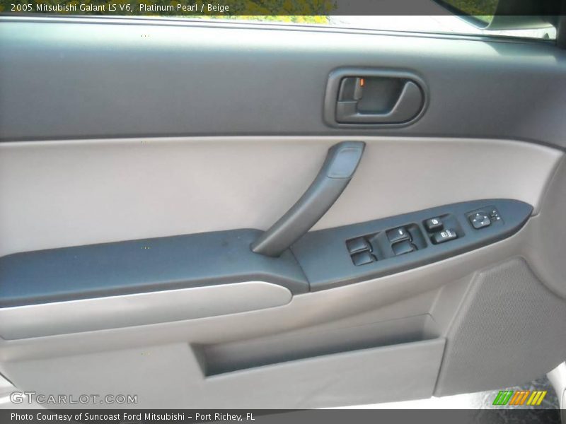 Platinum Pearl / Beige 2005 Mitsubishi Galant LS V6