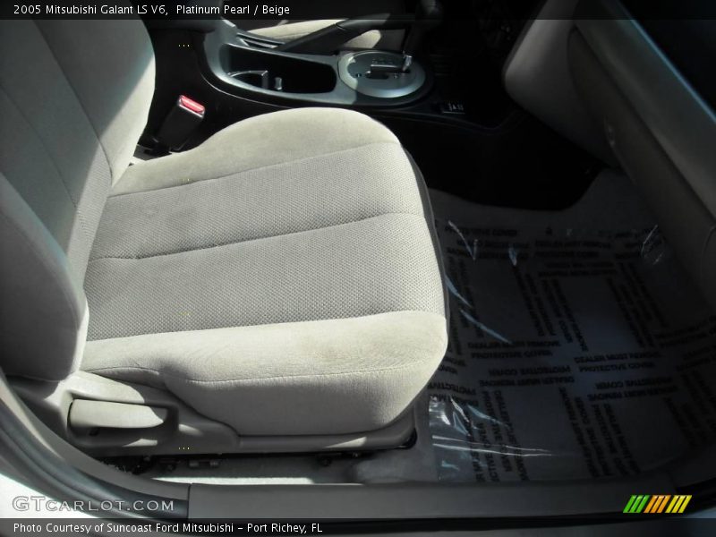 Platinum Pearl / Beige 2005 Mitsubishi Galant LS V6