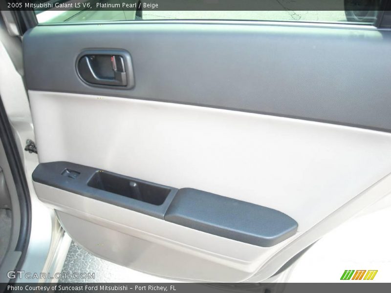 Platinum Pearl / Beige 2005 Mitsubishi Galant LS V6