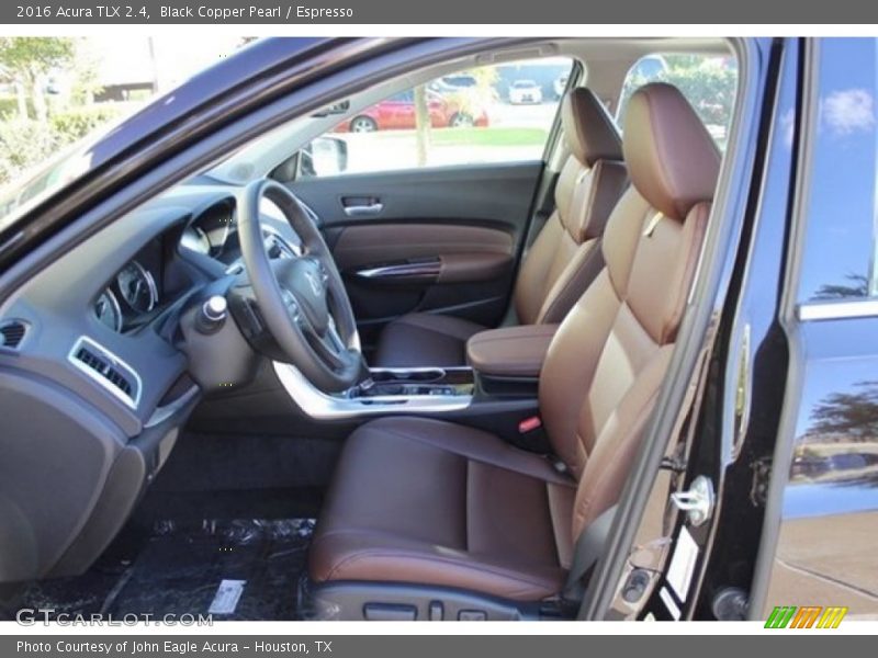 Front Seat of 2016 TLX 2.4