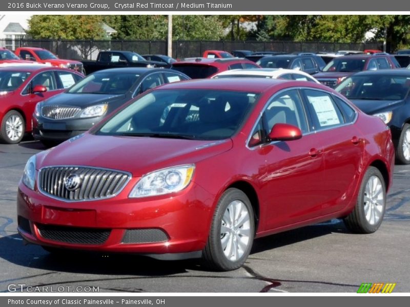 Crystal Red Tintcoat / Medium Titanium 2016 Buick Verano Verano Group