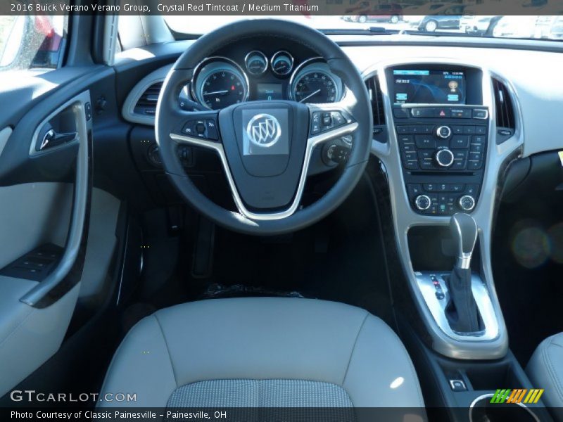 Crystal Red Tintcoat / Medium Titanium 2016 Buick Verano Verano Group