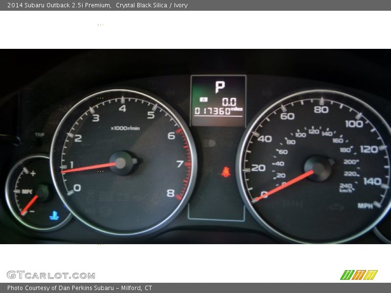 Crystal Black Silica / Ivory 2014 Subaru Outback 2.5i Premium