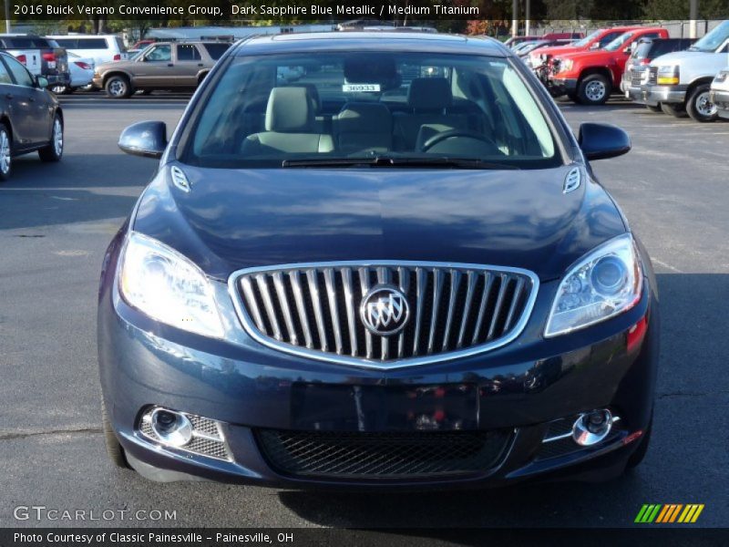 Dark Sapphire Blue Metallic / Medium Titanium 2016 Buick Verano Convenience Group