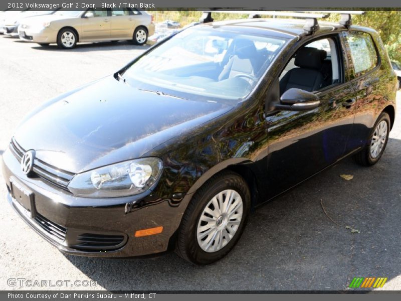 Black / Titan Black 2012 Volkswagen Golf 2 Door