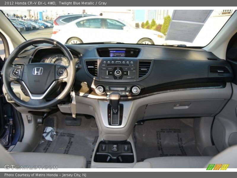 Twilight Blue Metallic / Gray 2012 Honda CR-V EX-L 4WD