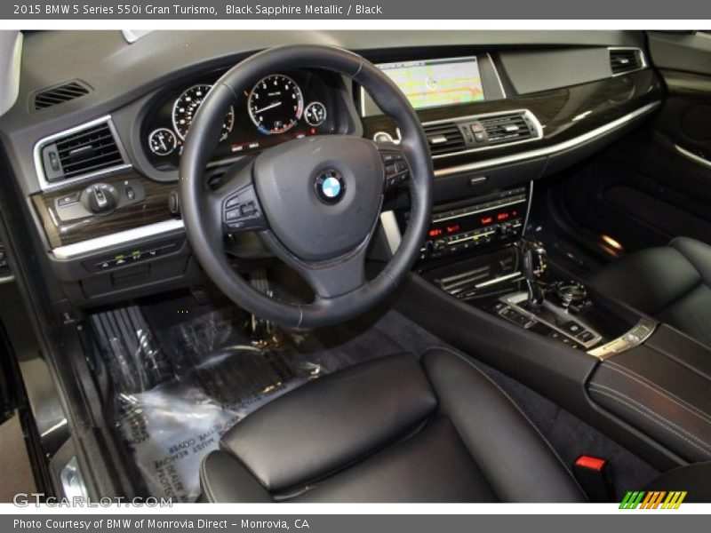 Black Sapphire Metallic / Black 2015 BMW 5 Series 550i Gran Turismo