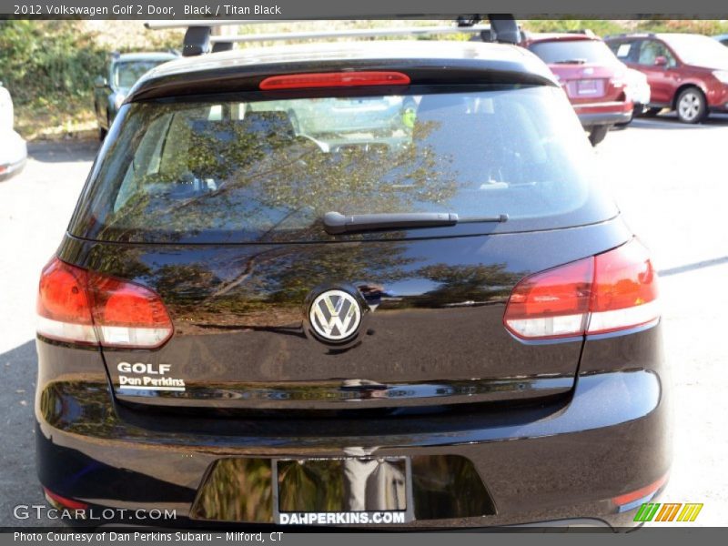 Black / Titan Black 2012 Volkswagen Golf 2 Door