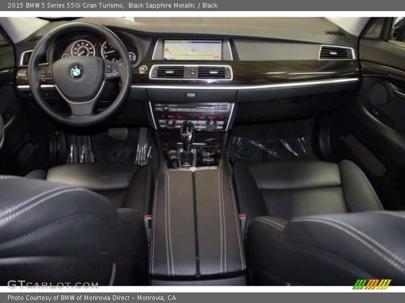 Black Sapphire Metallic / Black 2015 BMW 5 Series 550i Gran Turismo