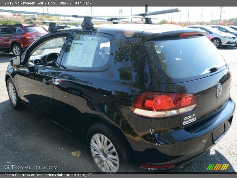 Black / Titan Black 2012 Volkswagen Golf 2 Door