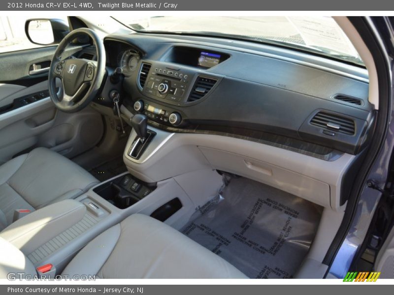 Twilight Blue Metallic / Gray 2012 Honda CR-V EX-L 4WD