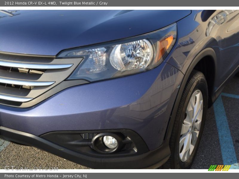 Twilight Blue Metallic / Gray 2012 Honda CR-V EX-L 4WD