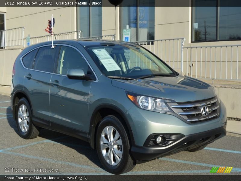 Opal Sage Metallic / Black 2012 Honda CR-V EX 4WD