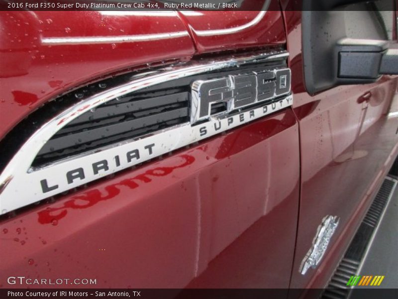 Ruby Red Metallic / Black 2016 Ford F350 Super Duty Platinum Crew Cab 4x4