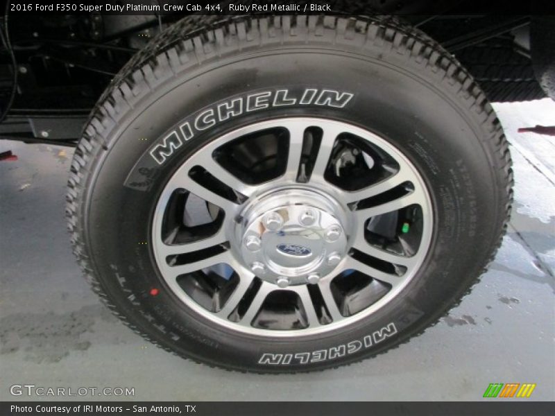 Ruby Red Metallic / Black 2016 Ford F350 Super Duty Platinum Crew Cab 4x4