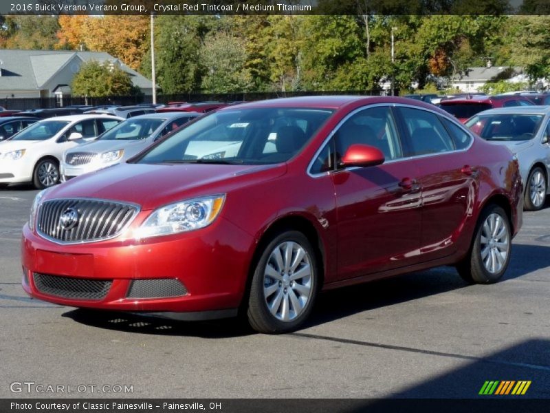 Crystal Red Tintcoat / Medium Titanium 2016 Buick Verano Verano Group