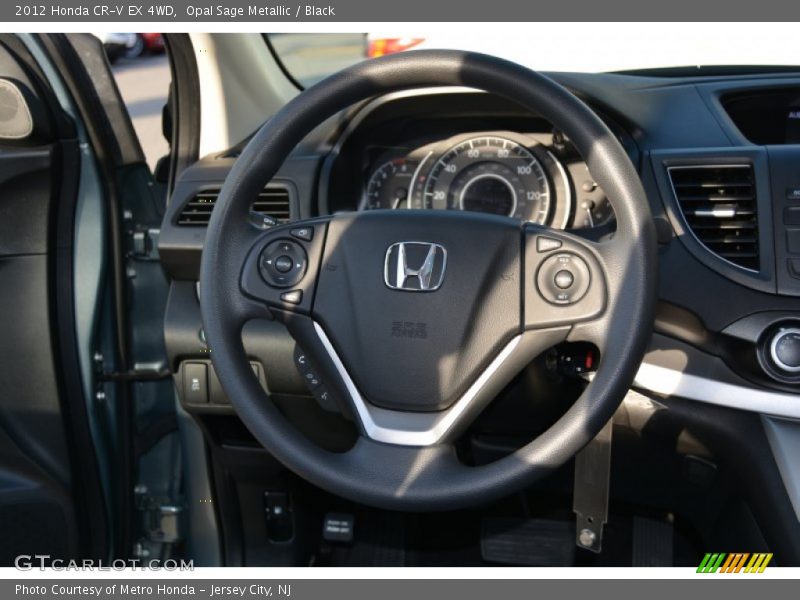 Opal Sage Metallic / Black 2012 Honda CR-V EX 4WD
