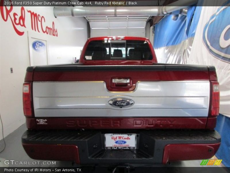 Ruby Red Metallic / Black 2016 Ford F350 Super Duty Platinum Crew Cab 4x4