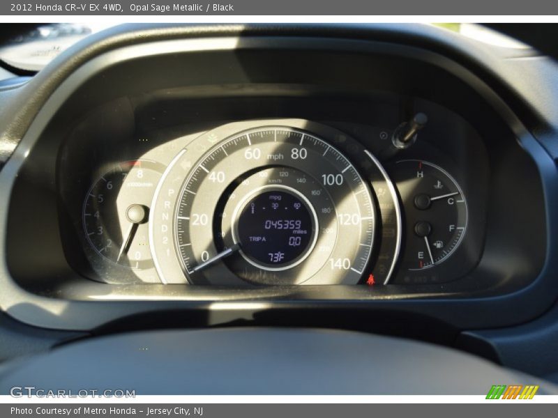 Opal Sage Metallic / Black 2012 Honda CR-V EX 4WD